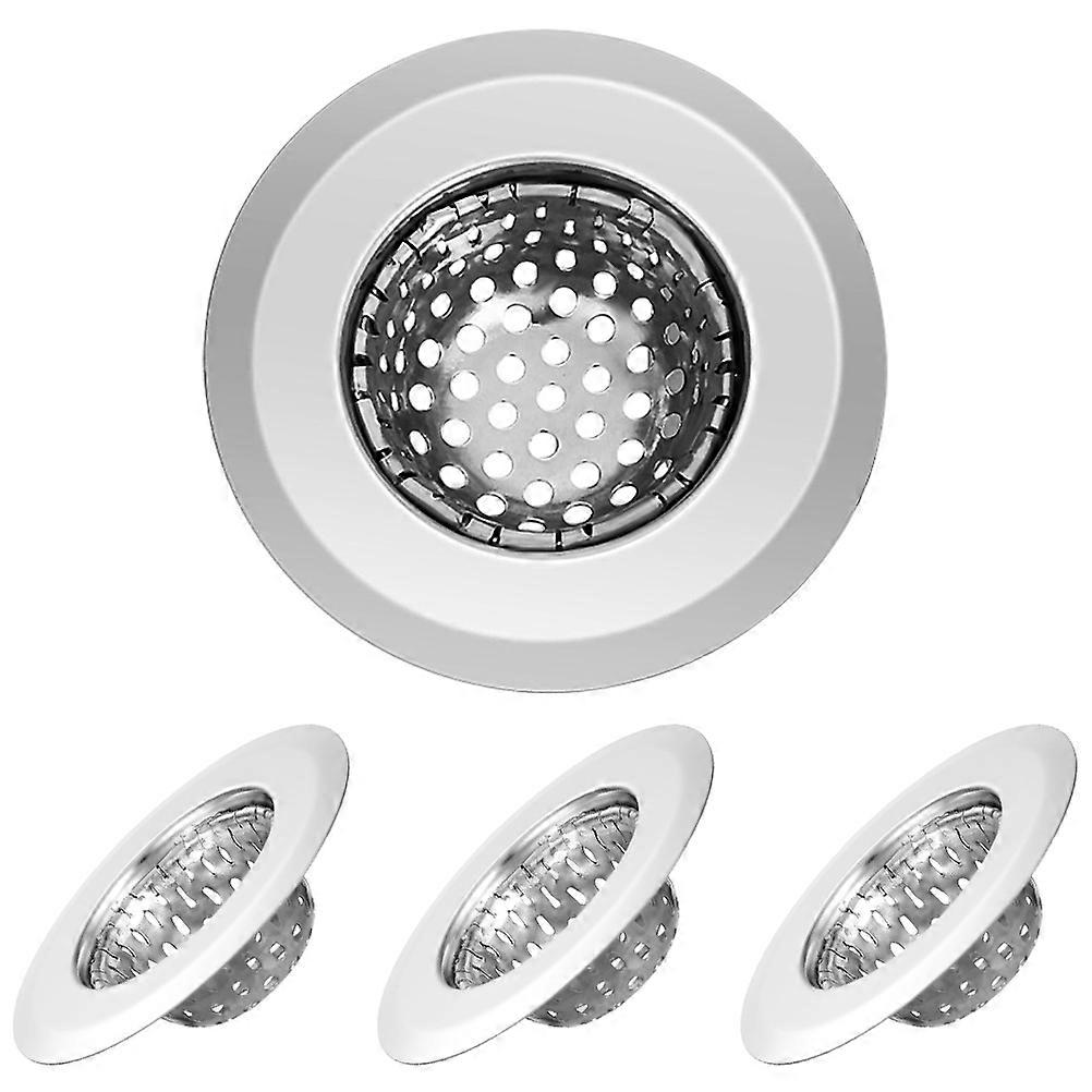 Kitchen Sink Strainer Sink Drain Filter Use 5.50X5.50X2.00CM Prevent Clogging 4Pcs