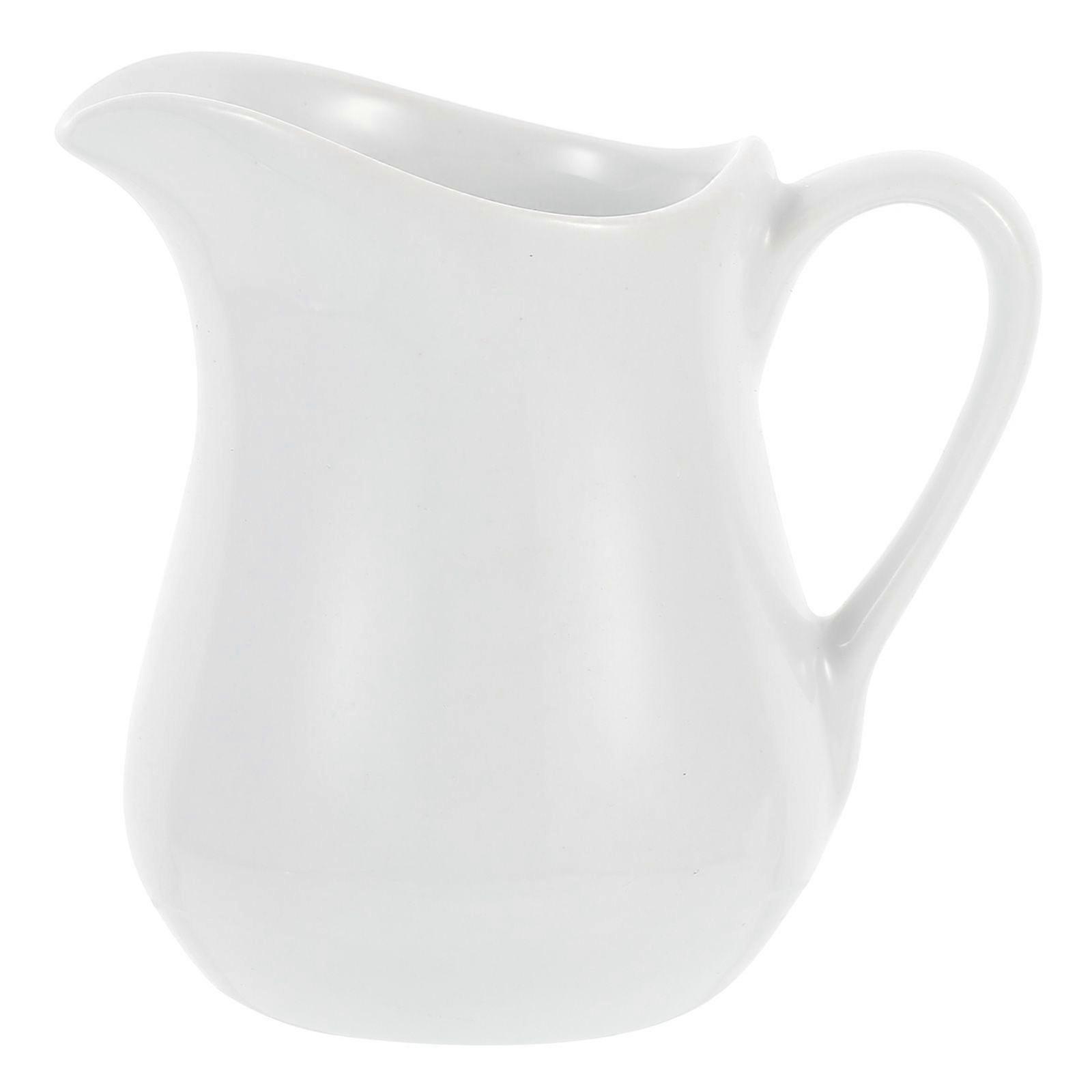 1 Pc Small And Portable Ceramic Milk Cup Milk Jug Pull Flower Cup Container