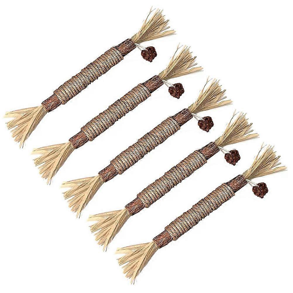 Catnip Cat Toys with Jute Rope Wrapping Cleaning Tooth Pet Toy for Small Large Cat