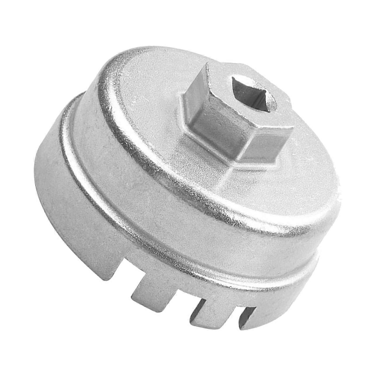 Adjustable Aluminum Oil Filter Wrench Cap Tool, Durable and Sturdy for Automotive and Silver Oil Filters