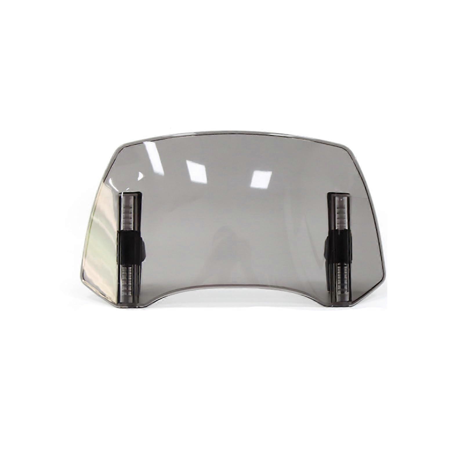 Yamaha Xmax Windshield, Adjustable Wind Protection, Windscreen Extension, Medium Gray