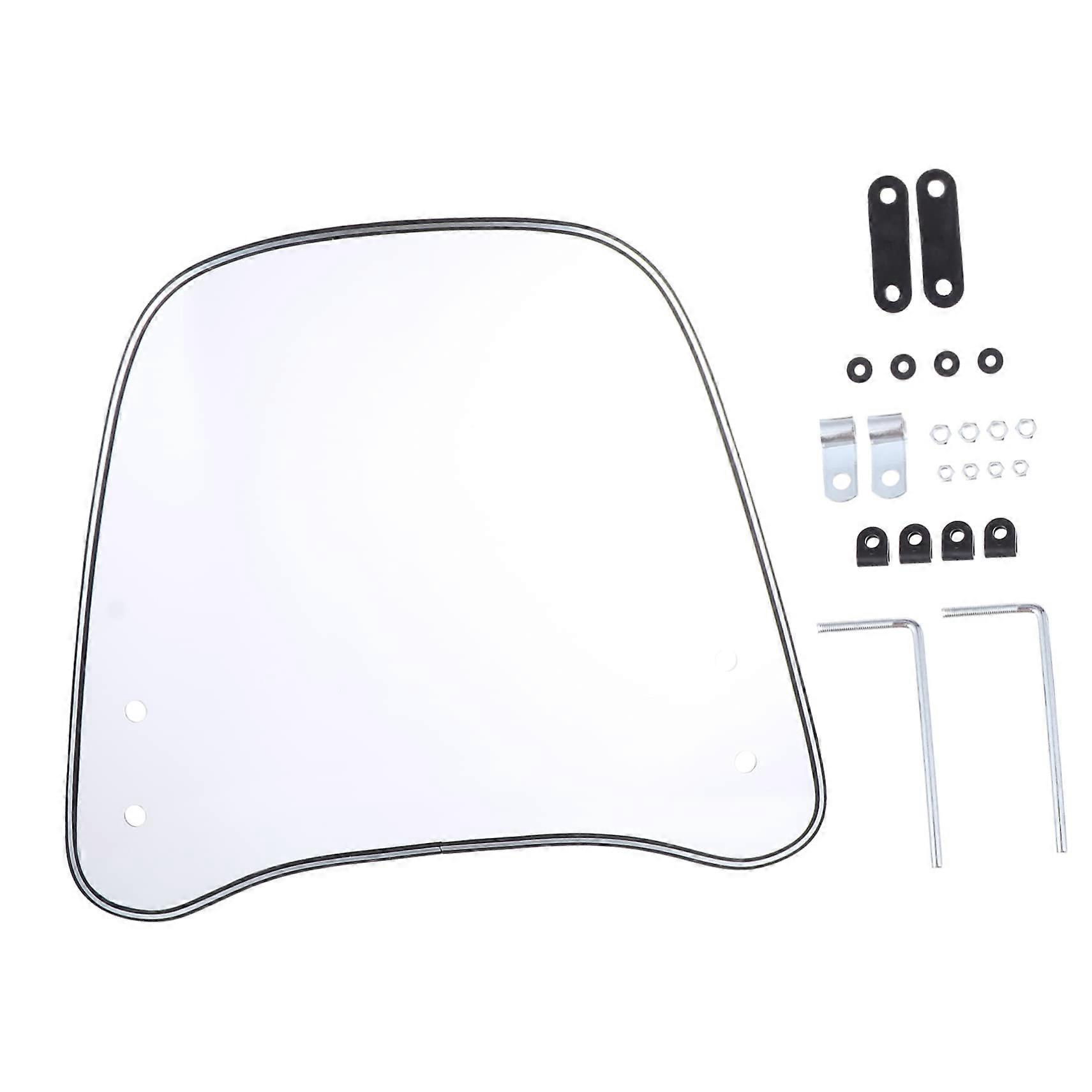 Motorcycle Windshield Transparent Wind Deflector for Electric Vehicles High-Visibility Durable Shatterproof Front Screen