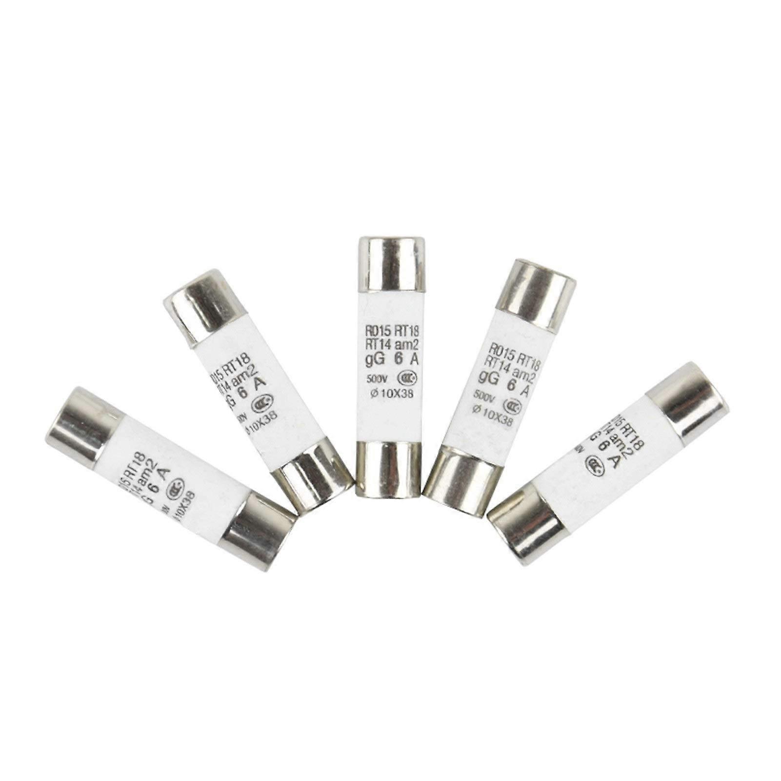 Sicherungen 10/20 Stück 10 x 38 mm Keramiksicherung 380V 500V 0.5A-40A RT14 RT18 RO15 3 Years 10PCS