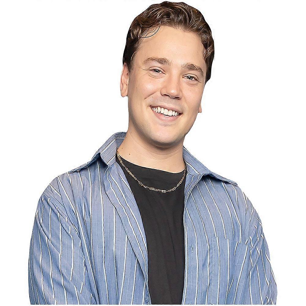 Lukas Radovich (gestreiftes Hemd) Halbkörper-Buddy-Ausschnitt