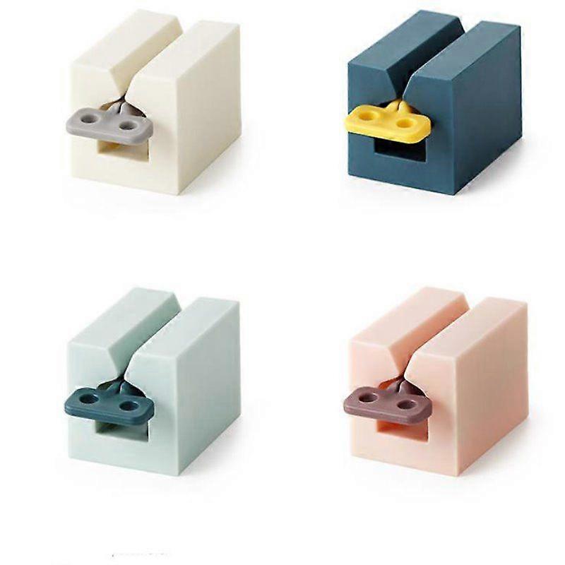 4-Pack Bathroom Toothpaste Dispensers - Rolling Organizers (Multi-Color)