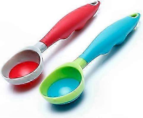 2PCS Nonstick Ice Cream Scoop with Anti-Freeze Handle, Dishwasher Safe, Comfortable Grip, Hang Hole Design, Food Grade Material
