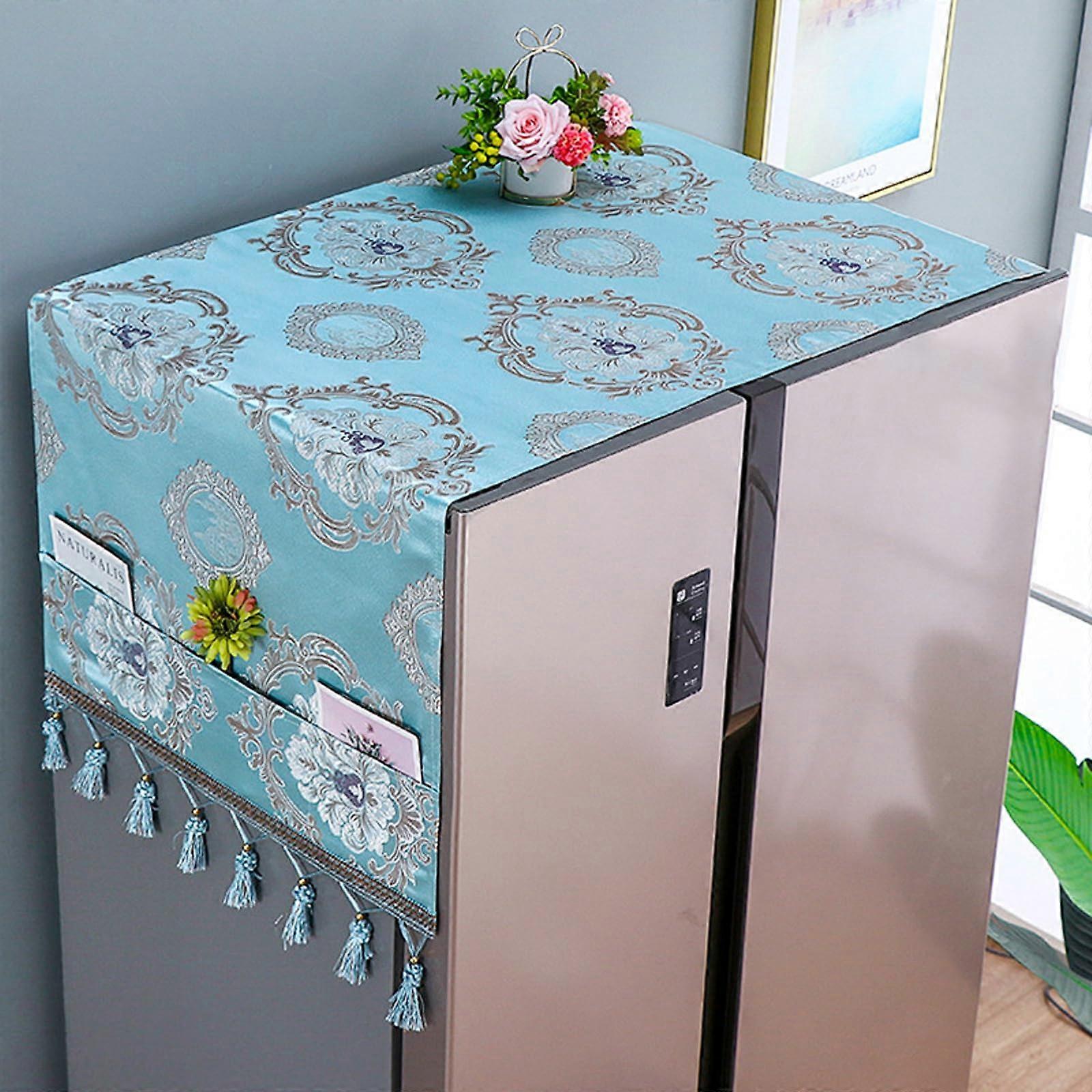 Refrigerator Dustproof Cover 54x140cm, Waterproof and Dustproof with Storage Bag for Refrigerator, Washing Machine, Microwave