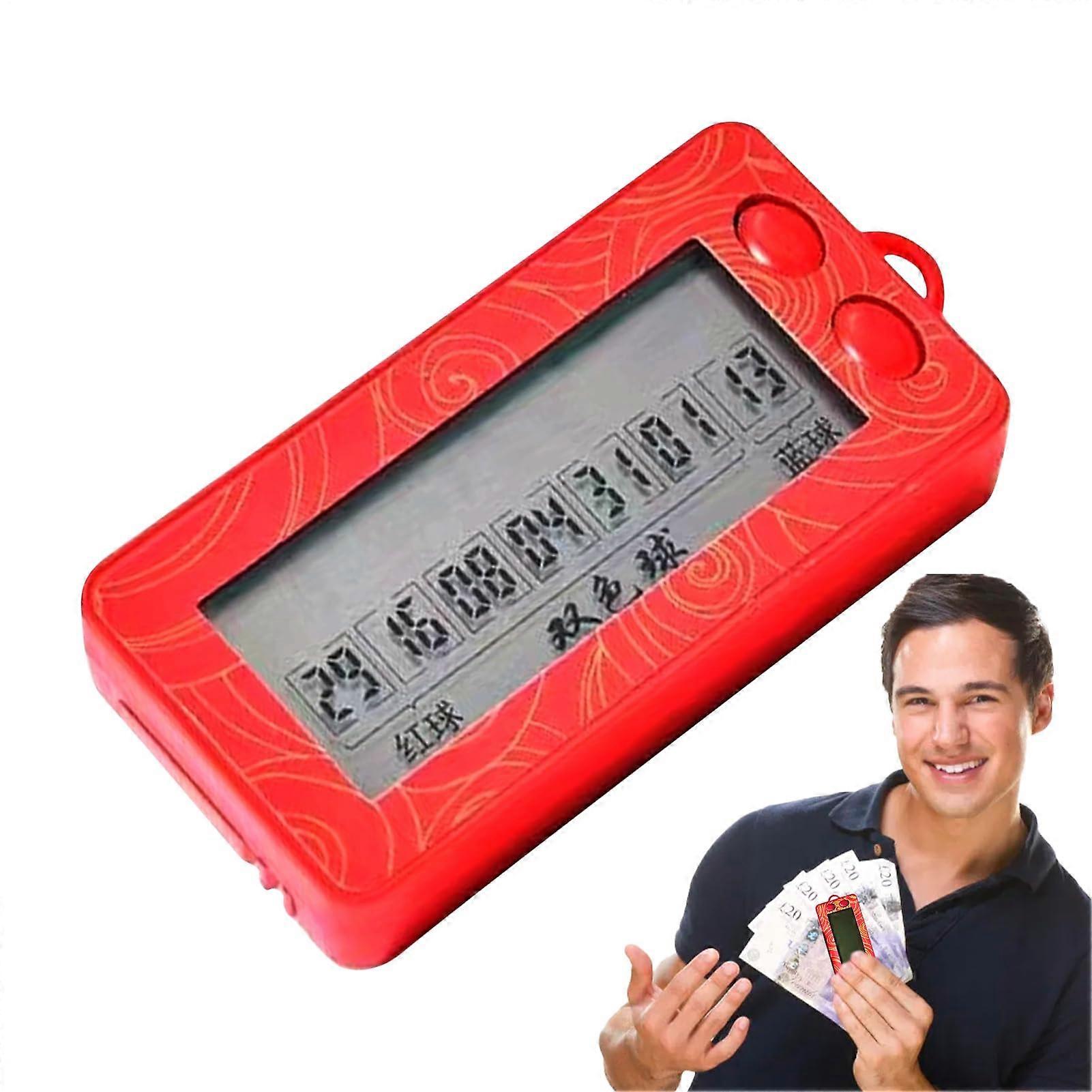 Fortune Double Lottery Picker Electric Portable Number Generator, Compact Fun Random Machine for Lotto