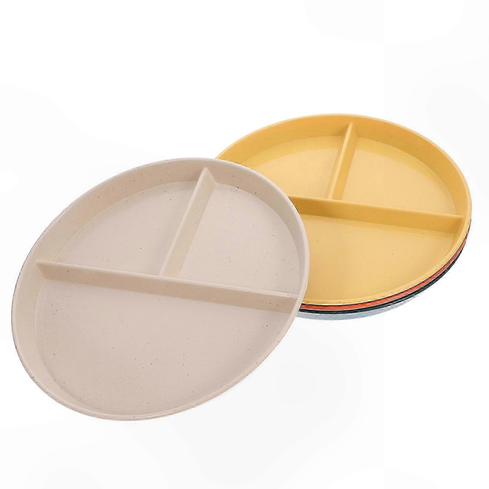 Assorted Color Kids Dinnerware Set 4Pcs for Easy Portion Control and Food Separation