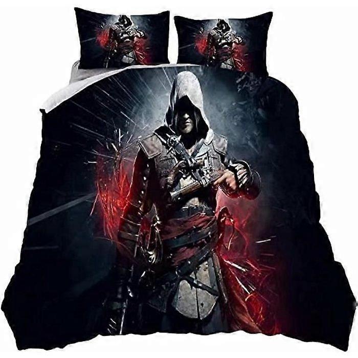 Assassin's Creed Adult Duvet Cover 3D Print Bedding Set and 2 Pillowcases 200x200cm A582