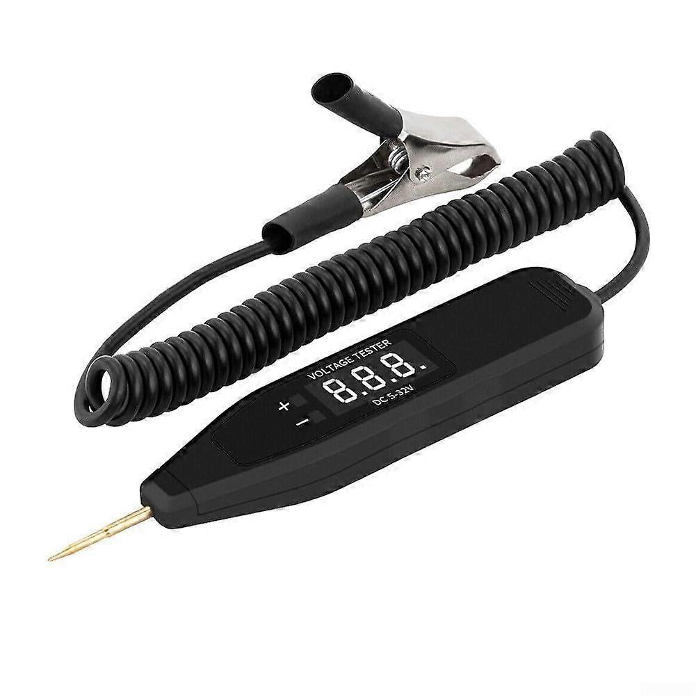 Essential Truck Car Test Tool, Digital Electric Voltage Circuit Tester (black)