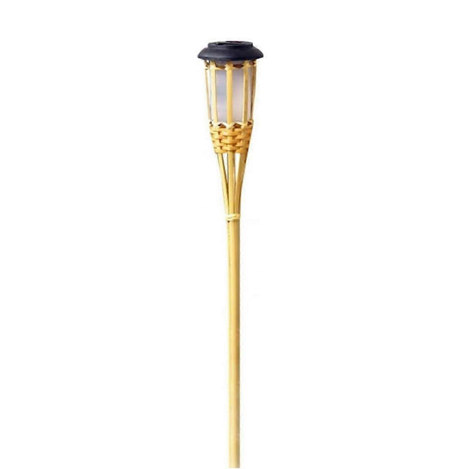 Solar Bamboo Torch Light för utomhus flamma effekt