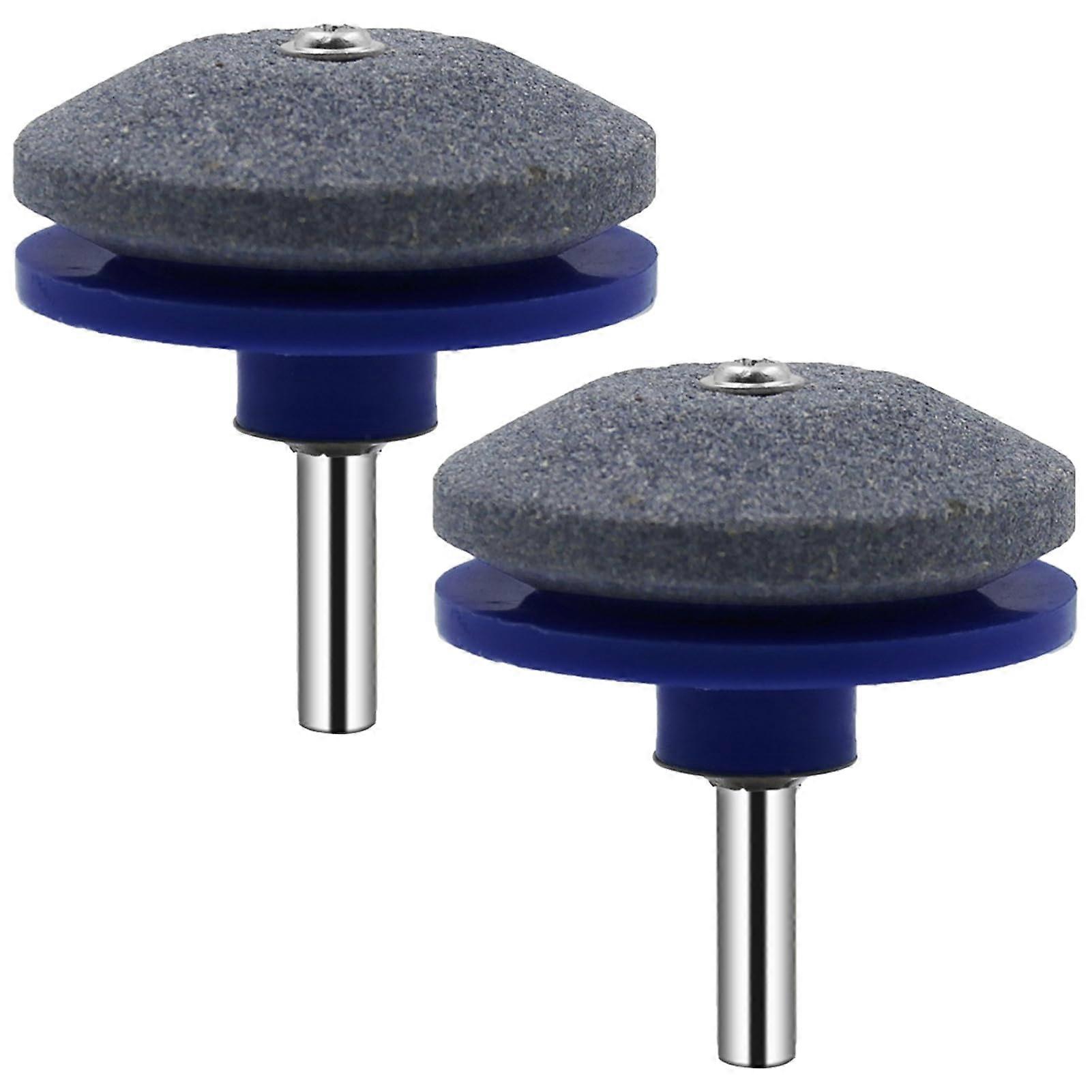 Lawn Mower Blade Sharpener for Blades, Grinding Wheel Stone, Garden Tool Sharpening Blue