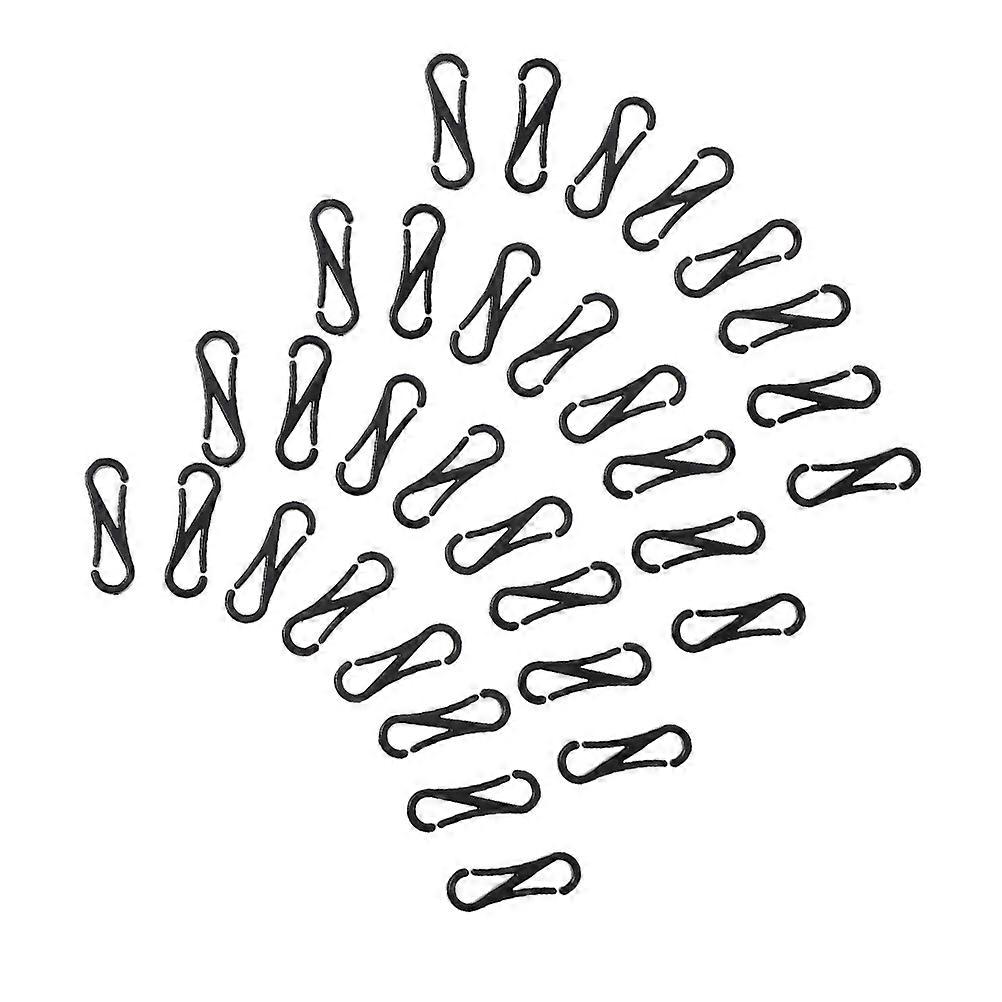 200Pcs Plastic Spring Hooks Small Spring Hanging Buckle for Lanyard Snap Clip