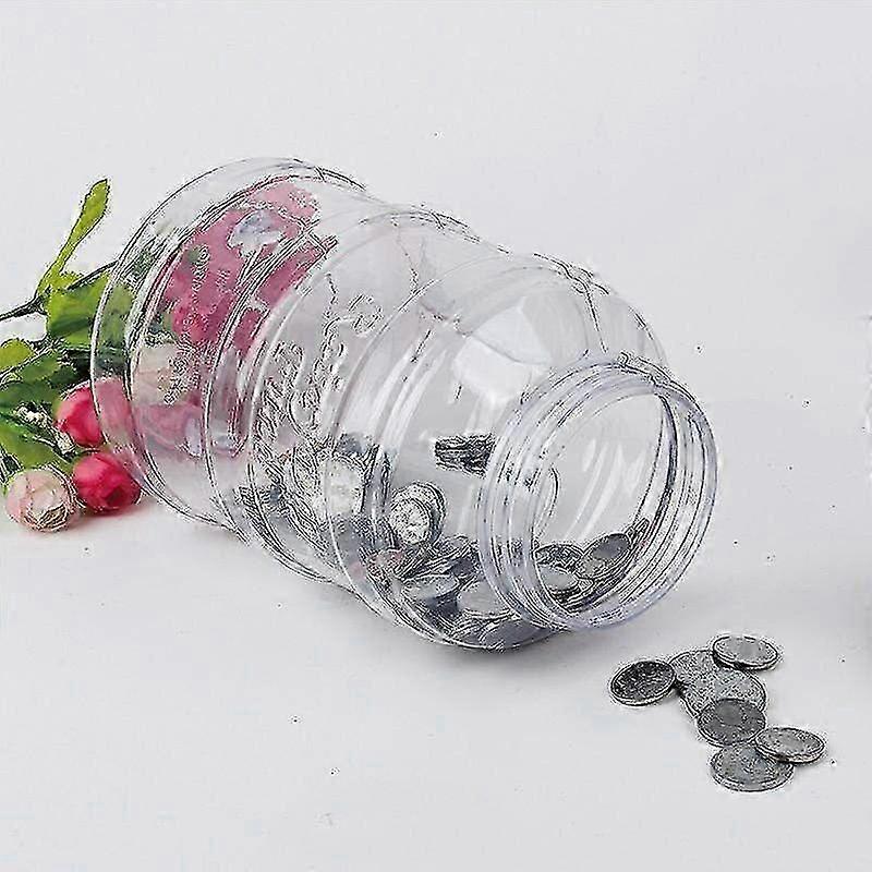 Digitaler Sparschwein Spartheke LCD Zählen Geld Glas Wechselflasche