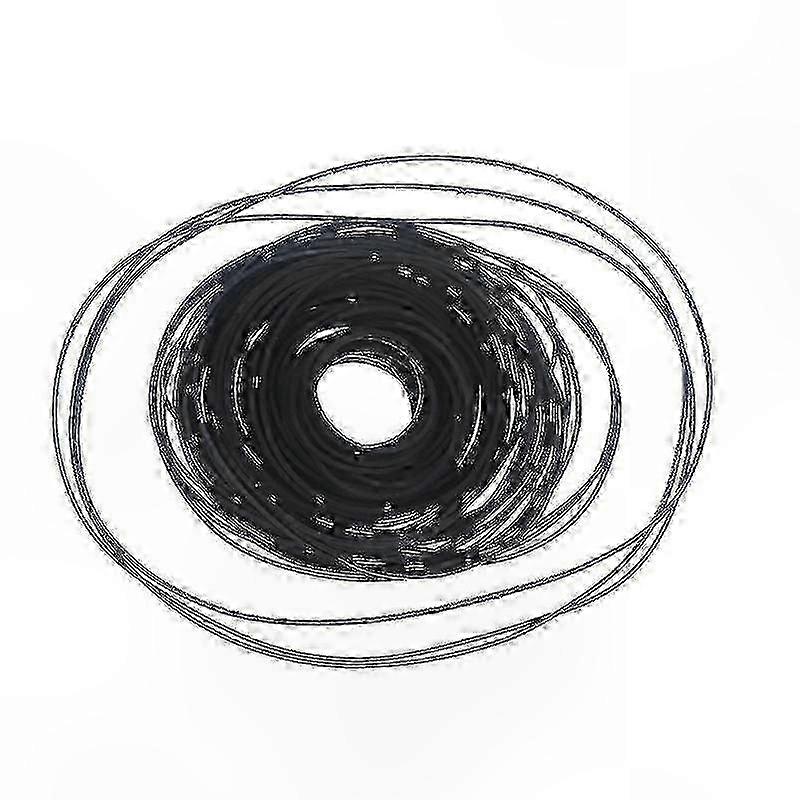 Square Rubber Drive Belts for Cassette Player and Recorder Maintenance, 100 Pieces