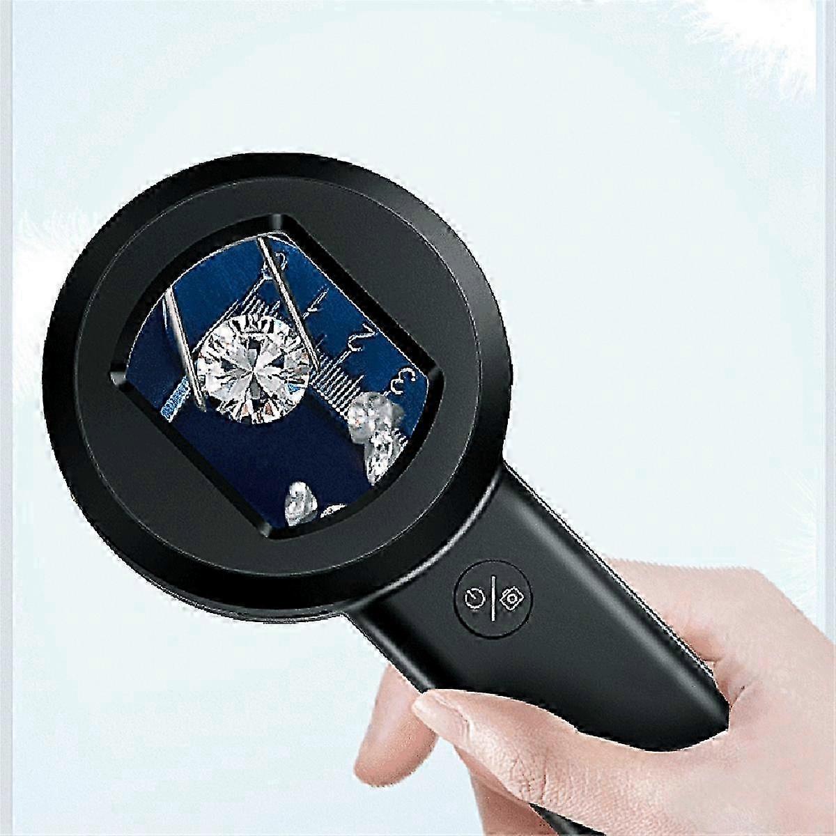 High Definition Handheld Magnifying Glass Photographable IPS Color Screen Built in LED Lights Smart Magnifying Glass