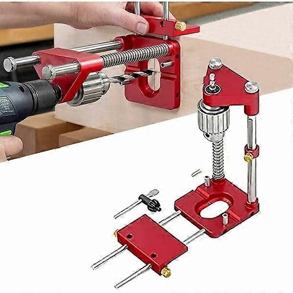 Adjustable punching locator drilling template, red, for accurate and easy drilling