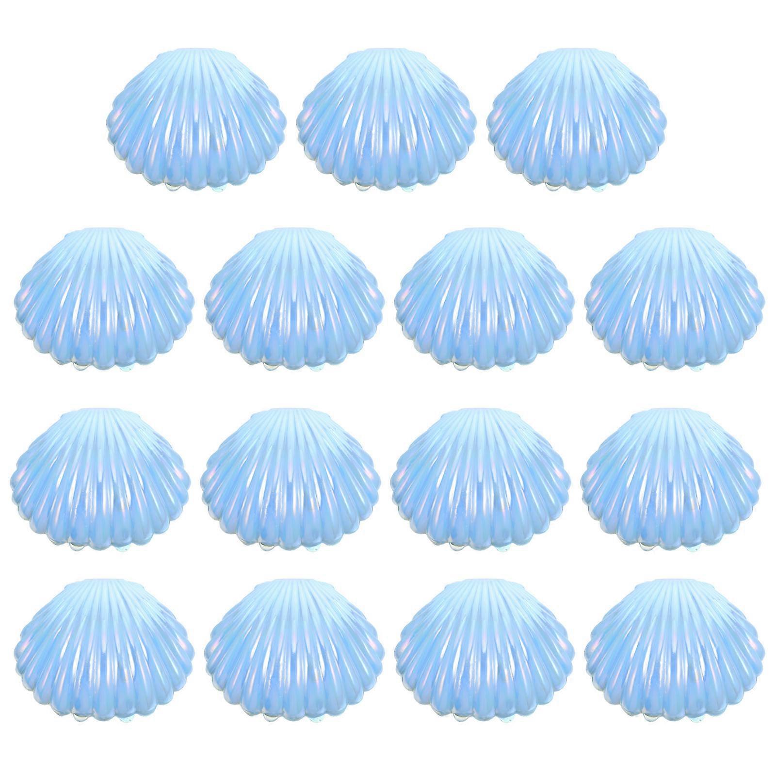 Shell Candy Boxes Plastic for Party 15Pcs Elegant Seashell Treat Containers