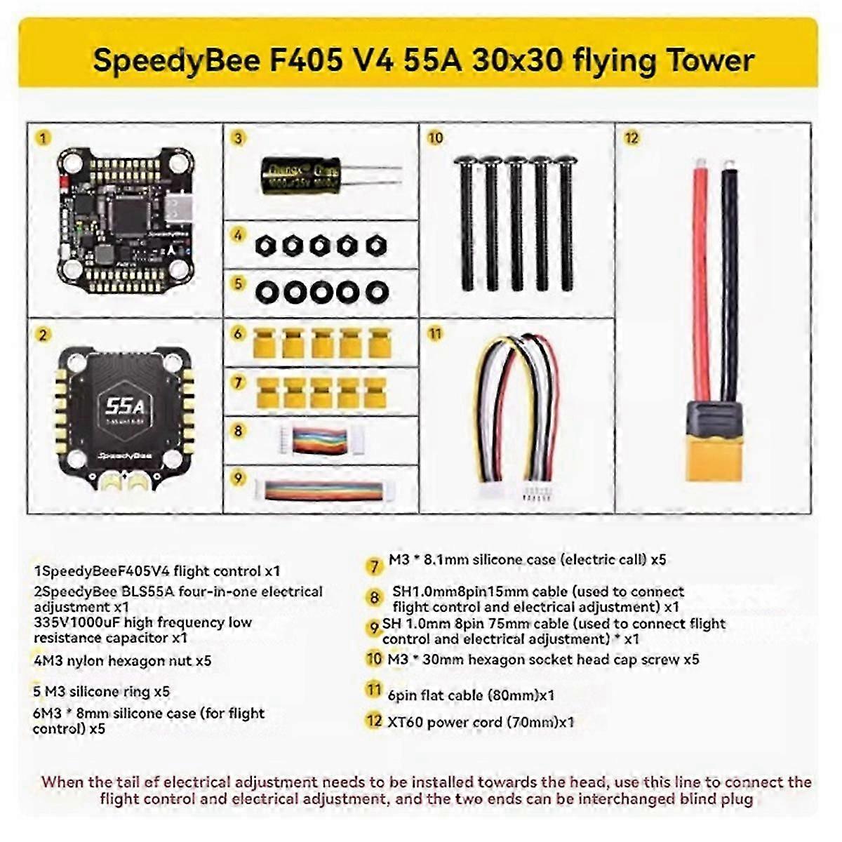 SpeedyBee F405 V4 Flight Controller Stack BLS 4in1 55A