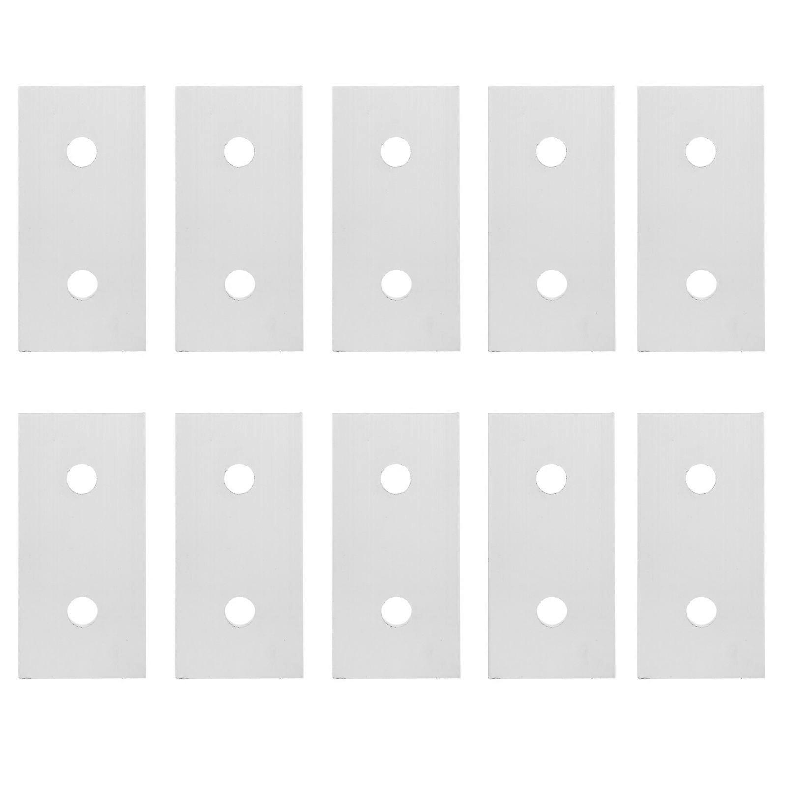 10Pcs Joining Plate Aluminum Flat Connecting Reinforcement Vertical Connection Tool40402 Hole