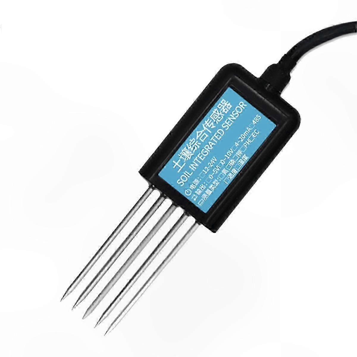 Multi-Parameter Soil Sensor for Temperature, Humidity, pH, EC, Nutrients, NPK Monitoring
