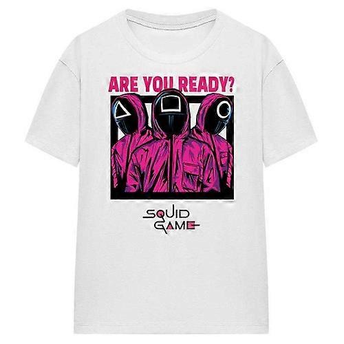 Squid Game Womens/Ladies Are You Ready Guards Comic T-Shirt