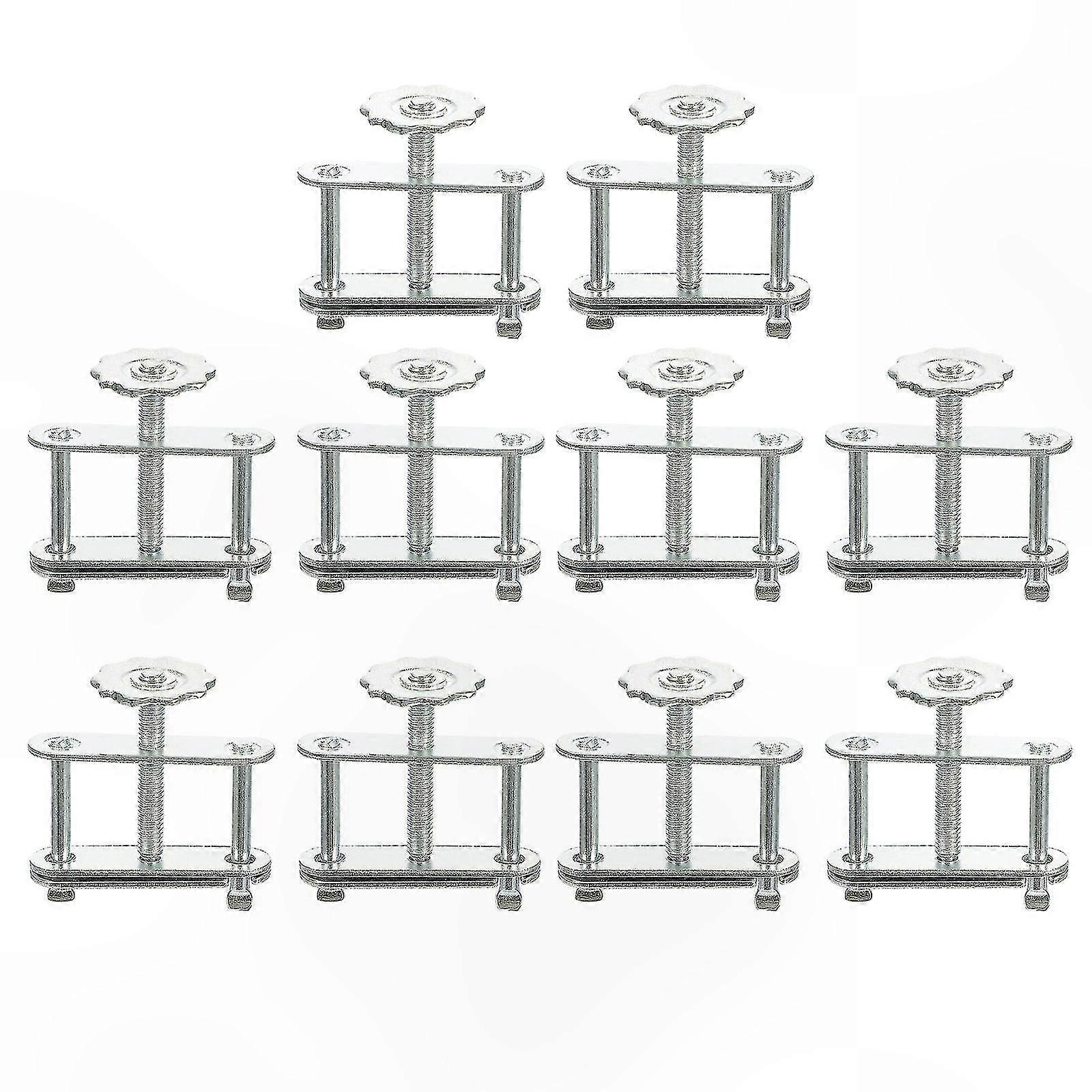 10 Pack Adjustable Tubing Clamps for Flow Control Swivel Screw Hose Applications
