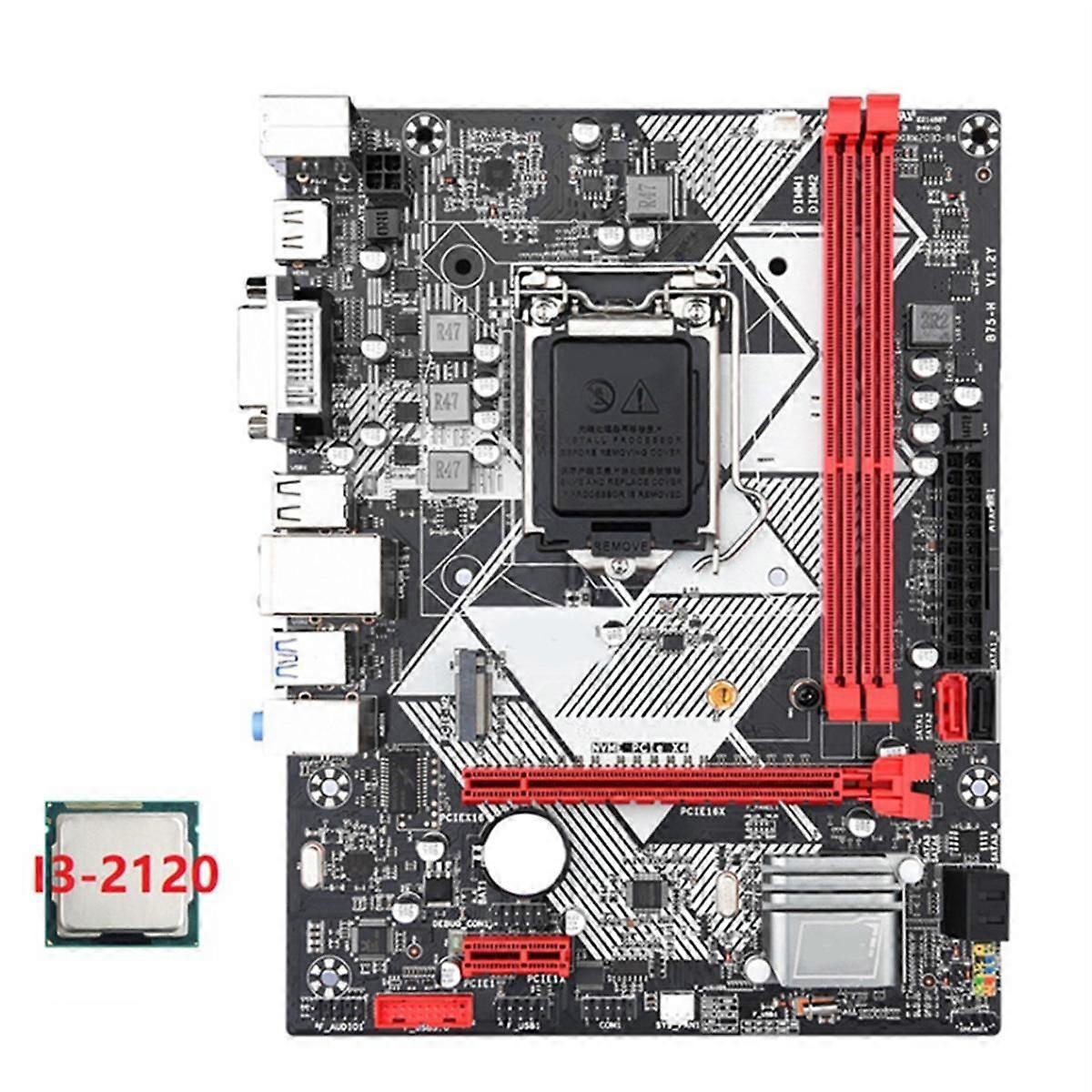 B75-H Desktop-Motherboard +I3-2120 CPU LGA 1155 USB 3.0 SATA 3.0 Unterstützung bis zu 16 GB DDR3 1600 MHz RA