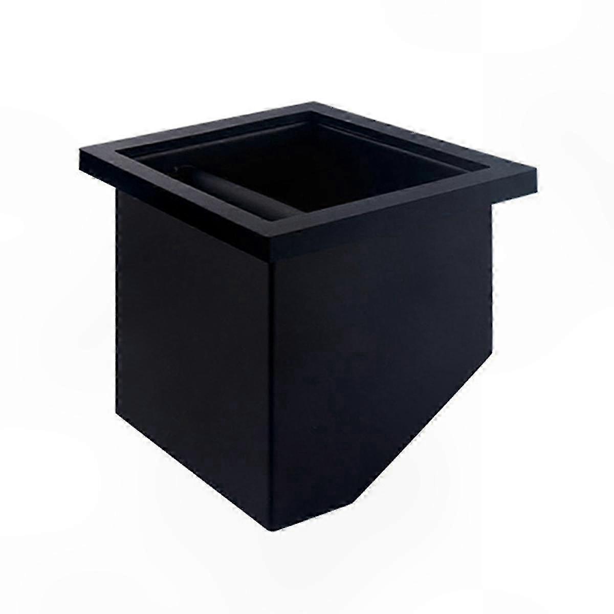 Coffee Grounds Bin with Tilted Spout for Effortless Disposal - Barista Waste Container Solution