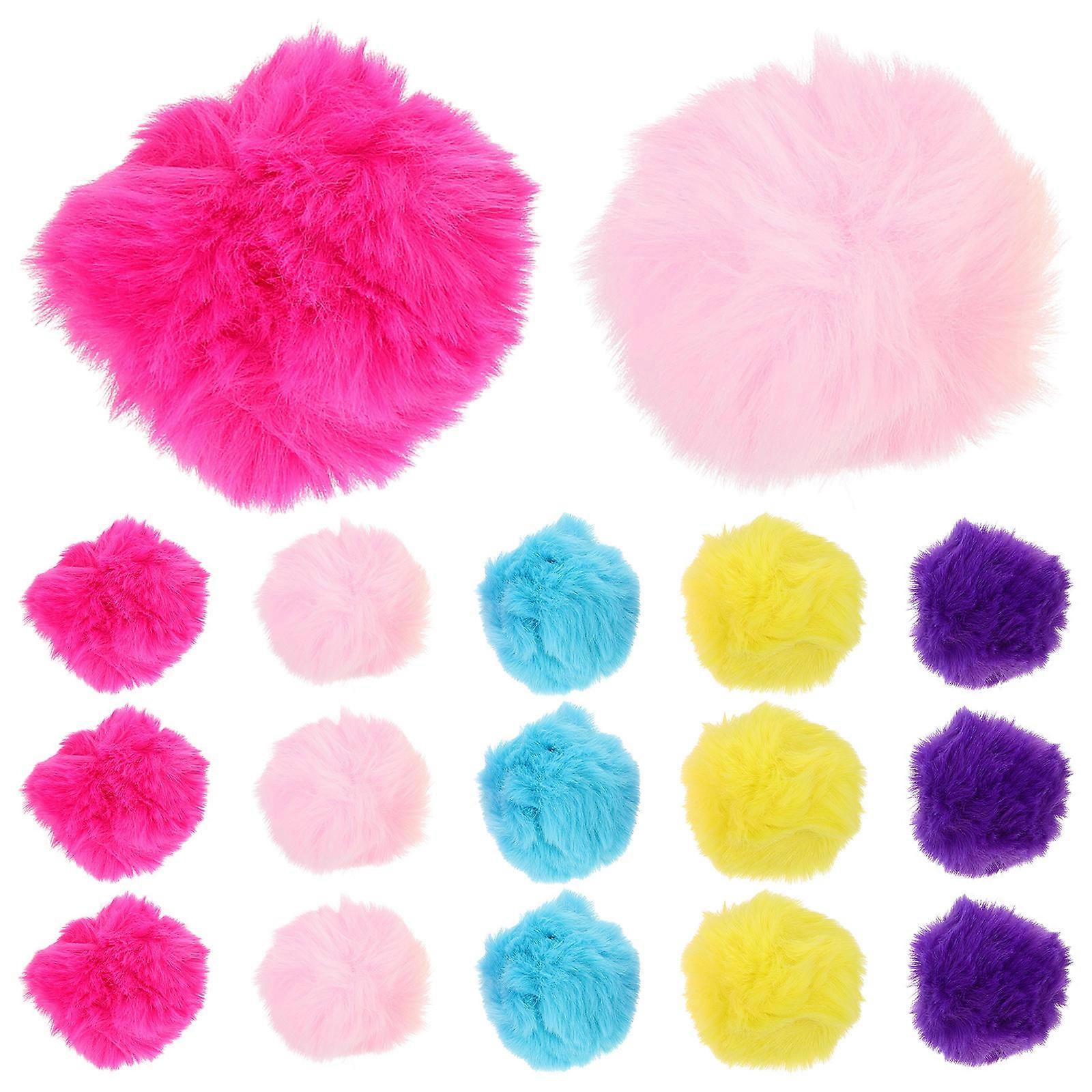 Creative 50Pcs Colorful Plush Balls Craft Pompoms Perfect For Decorating Clothes Hats And DIY Projects 8cm Fluffy Design