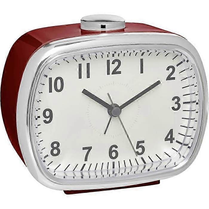 TFA Dostmann 60.1032.05 Quartz Alarm Clock Red Wake-Up Hours 1 Large Screen