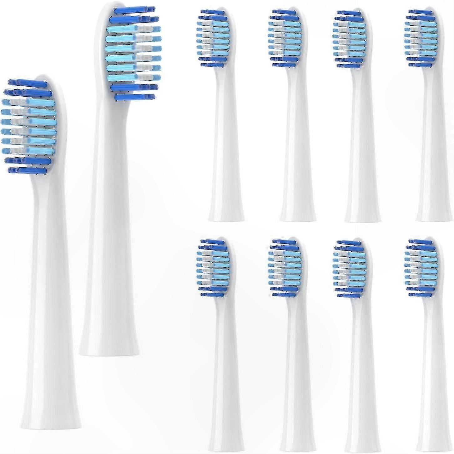 10-Pack Replacement Brush Heads for  Toothbrushes