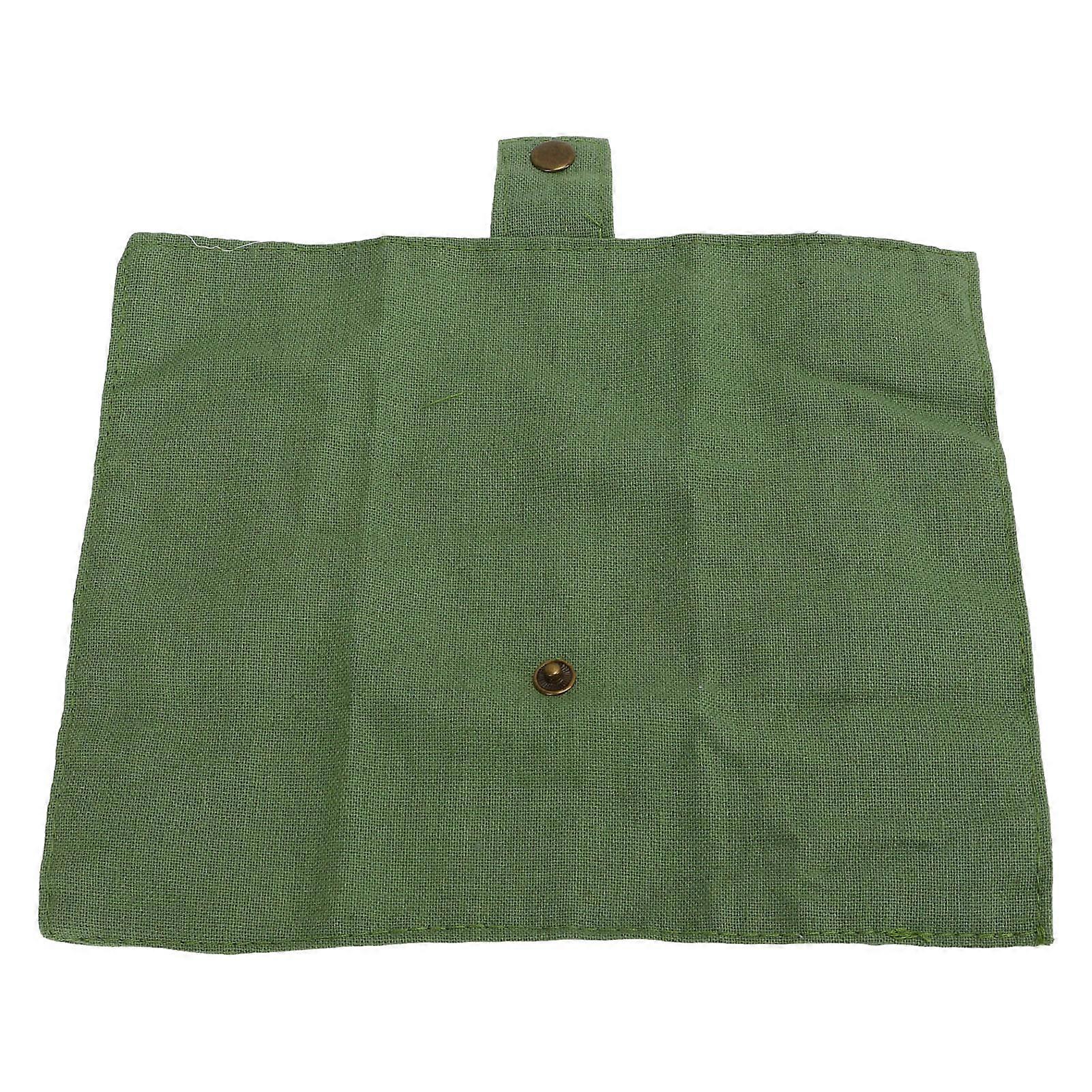 2PCS Canvas Camping Tableware Bag for 7PCS Bamboo Set OD Green