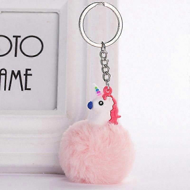 Soft Stuffed Unicorn Keychain Accessory