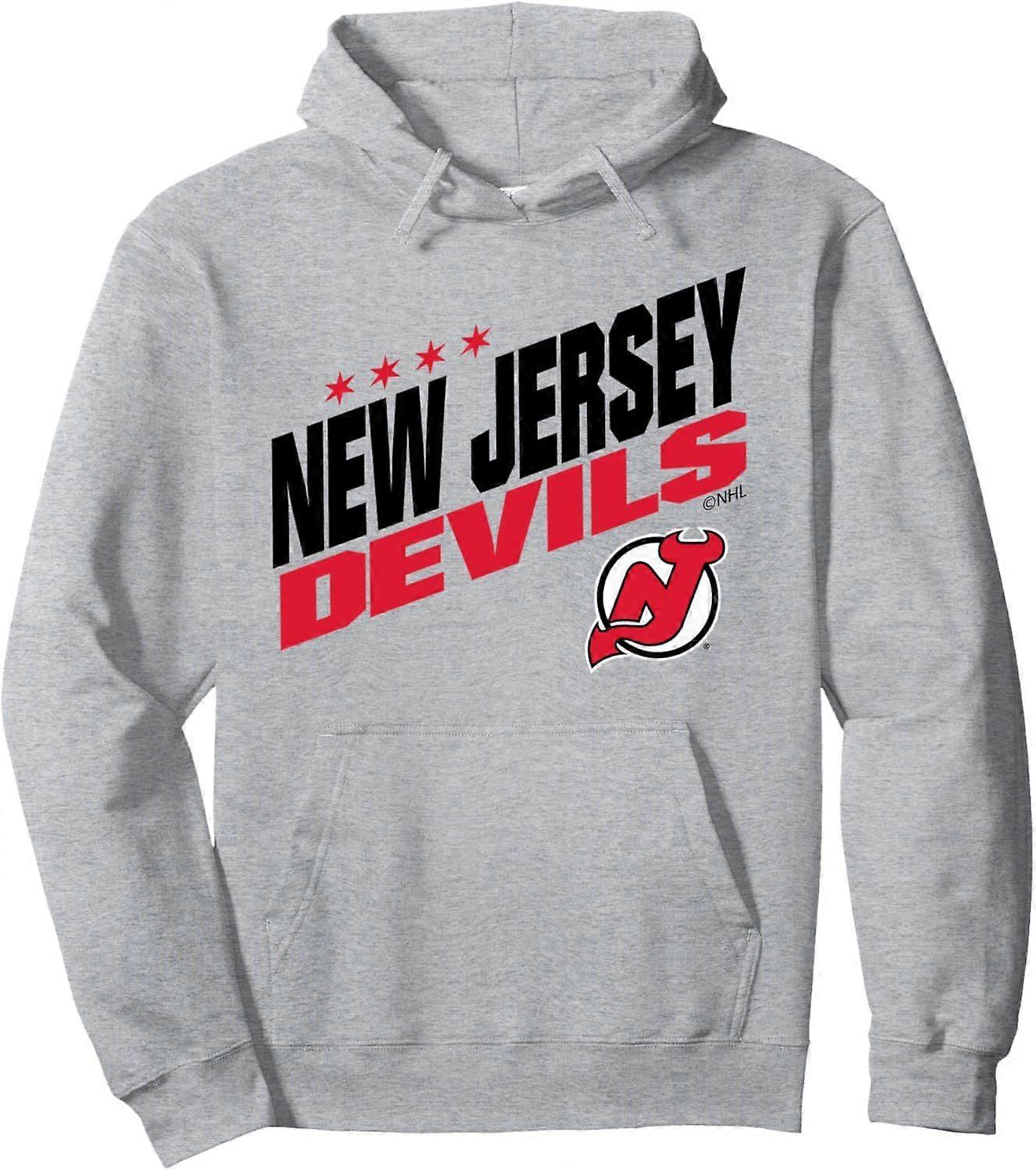 New Jersey Devils Fuel Gray Pullover Hoodie Style 0130