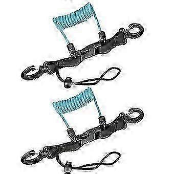 Diving Camera Lost Hand Rope TPU Spring Steel Wire Anti-Lost Rope with Quick Release Buckles on Bot
