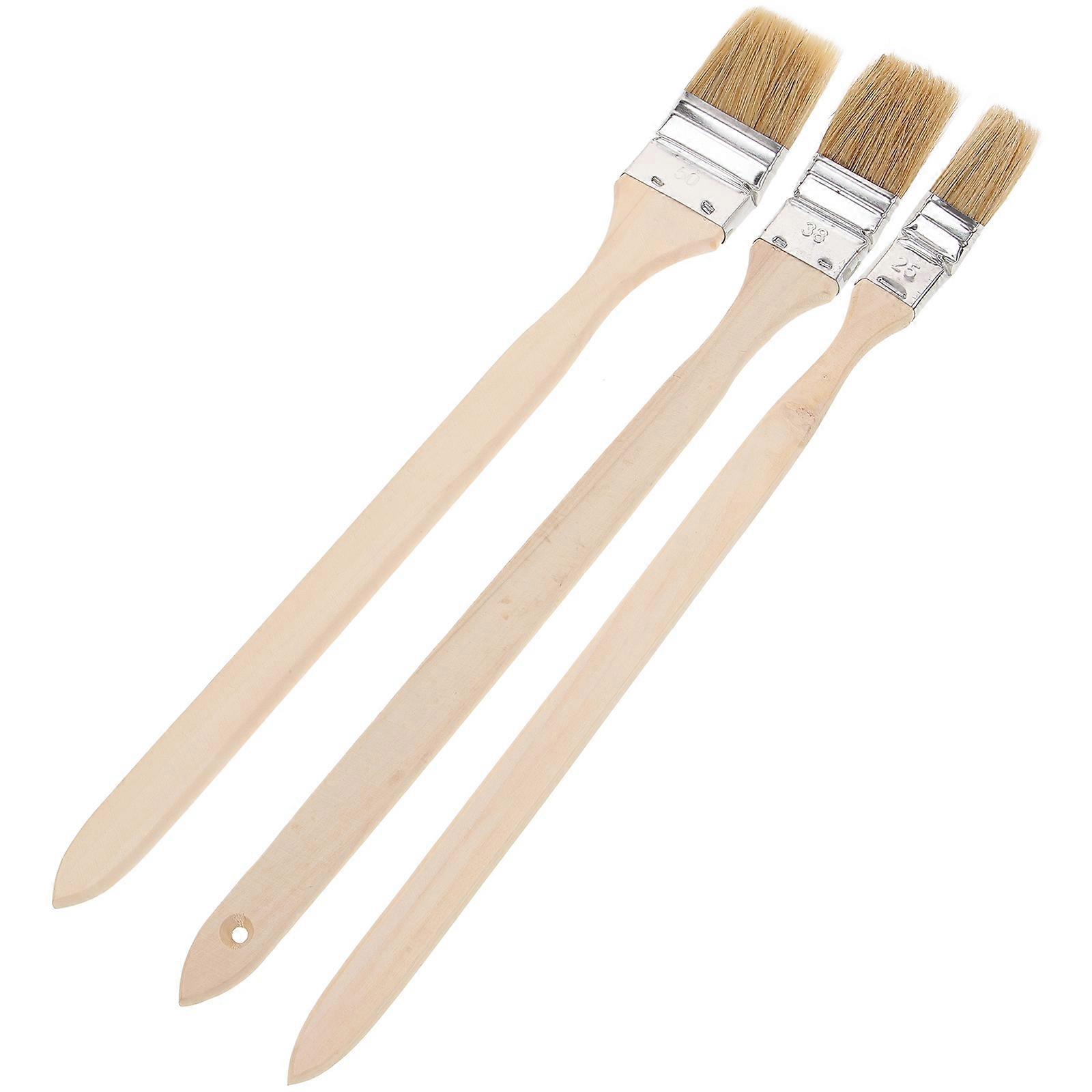 Wood Handle Paint Brush for Wall Painting 6Pcs Set Assorted Colors