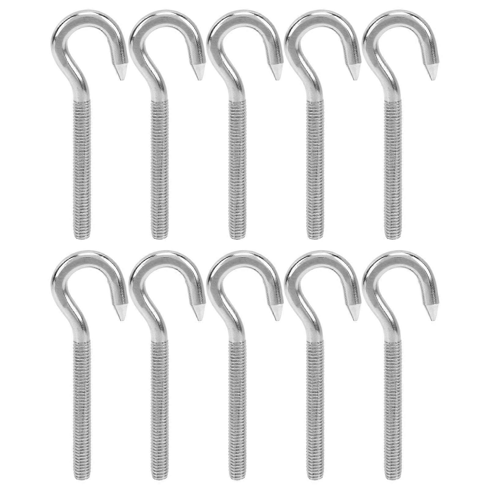 10pcs Screw Hook Stainless Steel High Hardness Cup Hanger for Chemical Industry Mechanical EquipmentM4