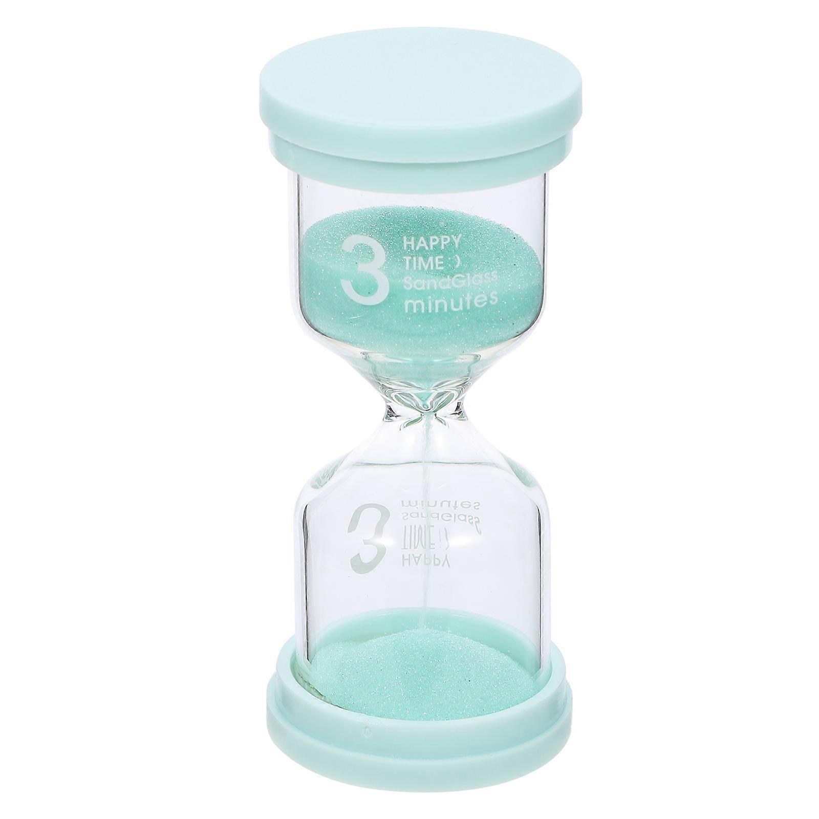 Sand Timer Hour Glass for Home Use Light Green Glass Desktop Decor