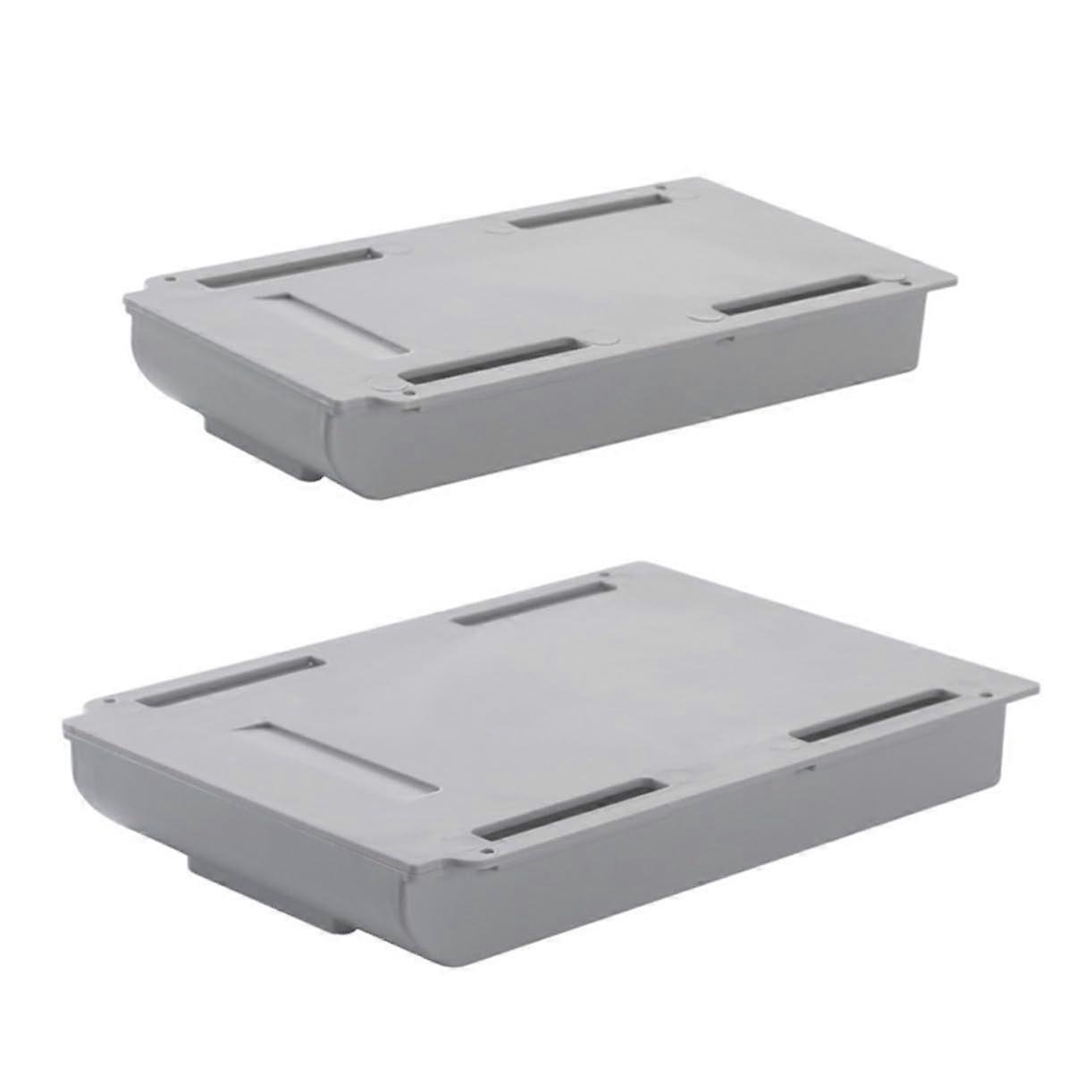 Under Desk Plastic Drawer Organizer 2Pack SelfAdhesive PullOut Storage Box For Sundries And Stationery