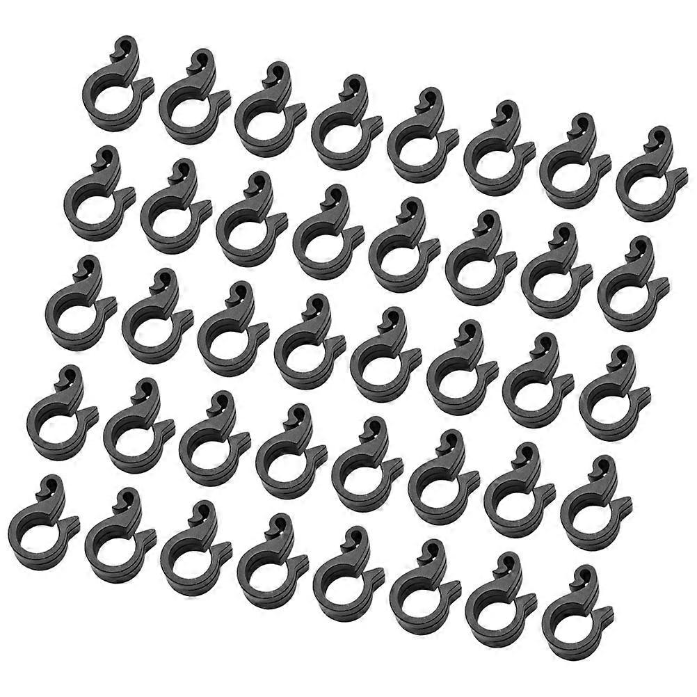 Tubing Fixing Clip Weather-Resistant Plastic for Greenhouse Irrigation Systems 100Pcs