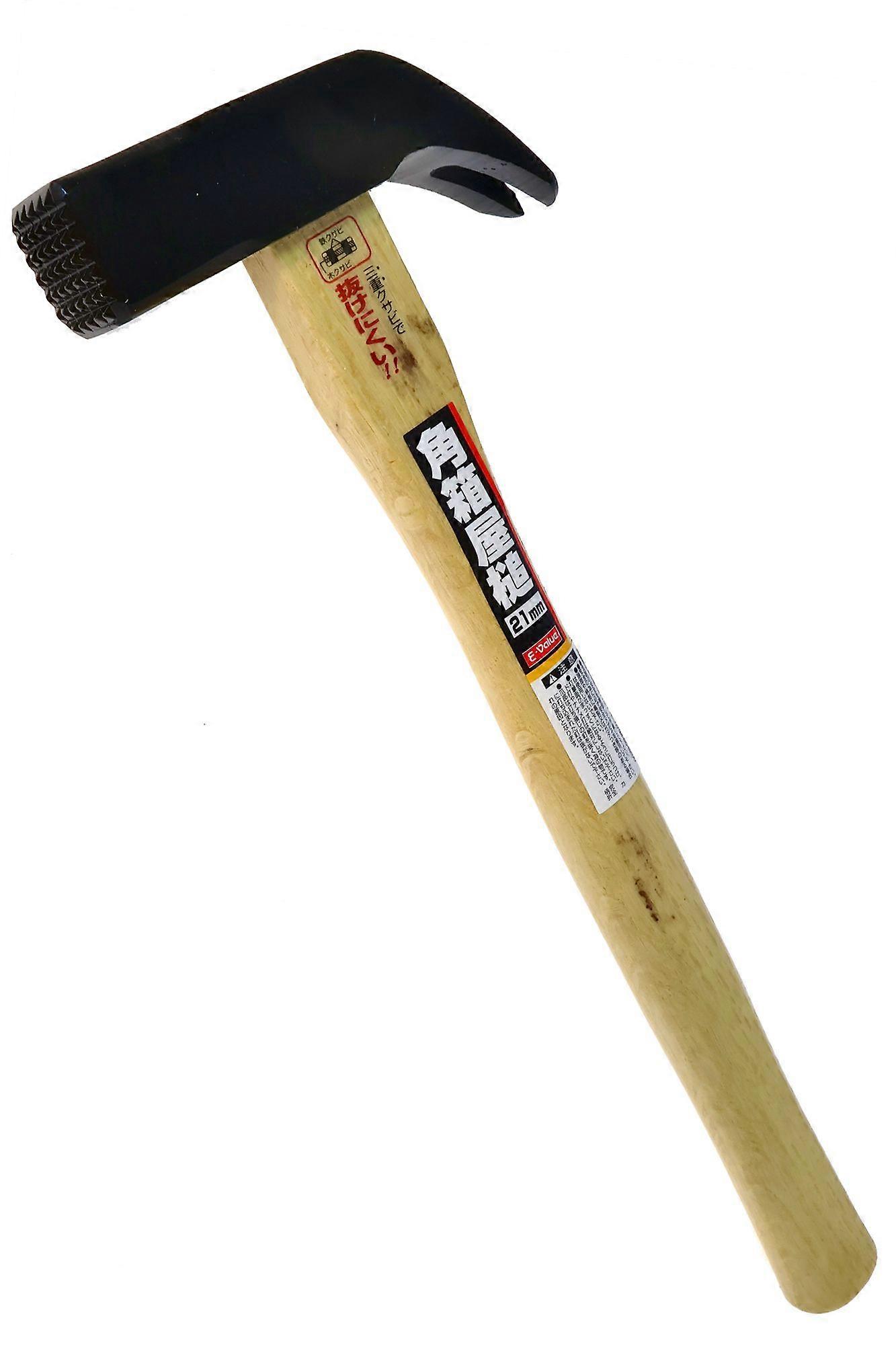 E-Value Woodworking Tool 21mm Square Head Milled Face Claw Framing Hammer