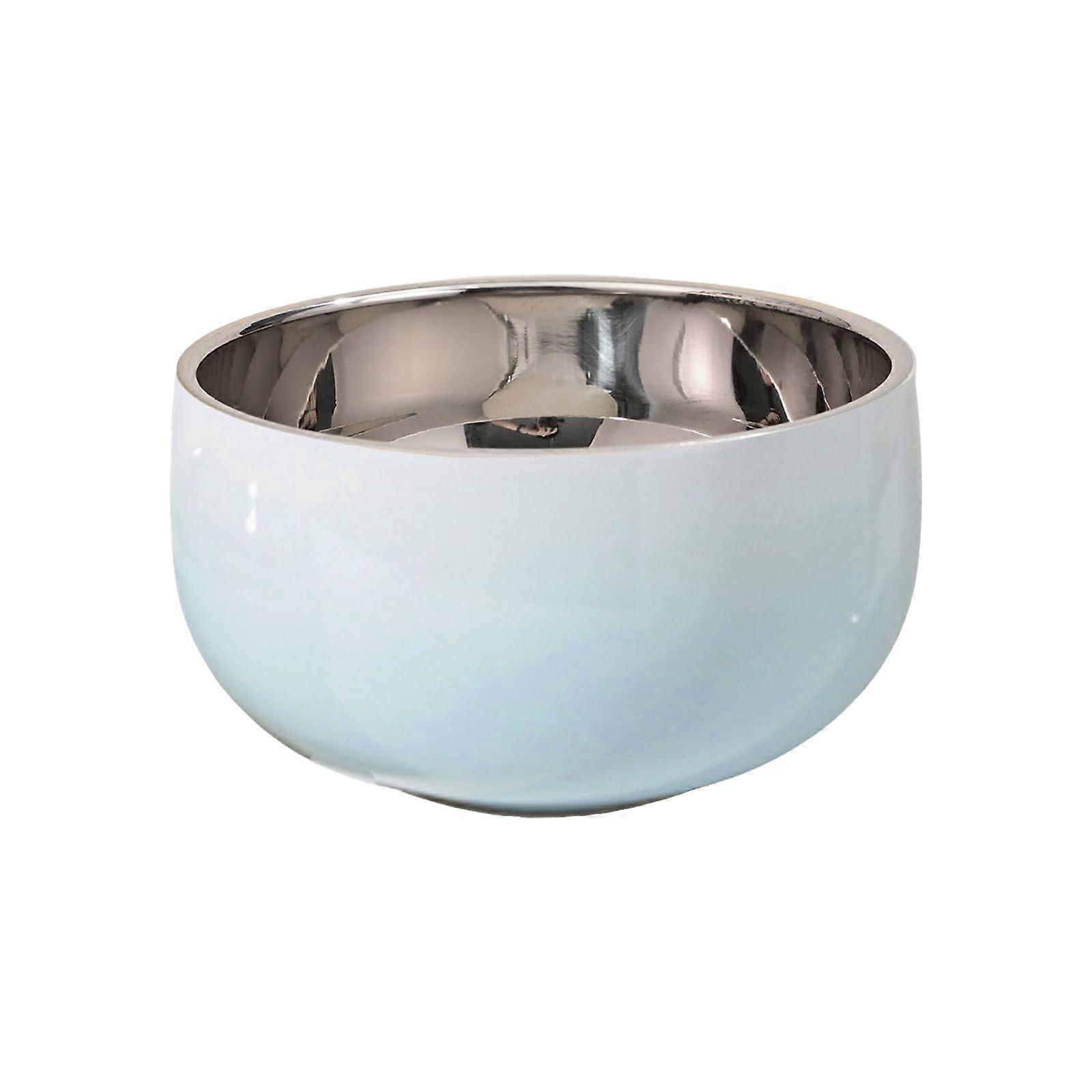 Double Walled Insulated Bowl 304 Stainless Steel Keeps Food Warm Blue