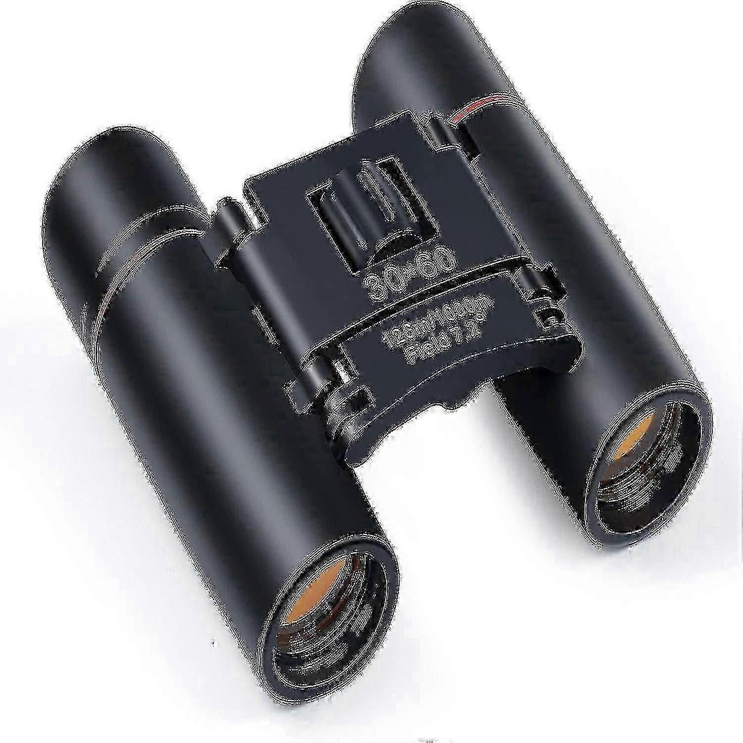Compact Binoculars, 30x60 Outdoor Foldable Telescope Small Binoculars, For Bird Watching And Theater, With Smartphone Adapter(black)