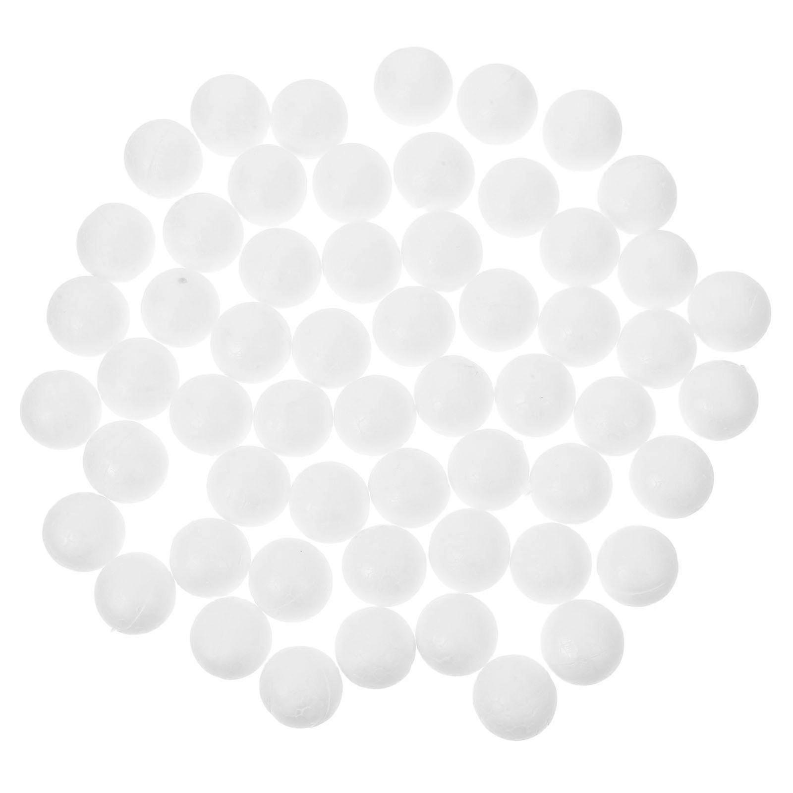 Foam Spheres Polystyrene Balls for Window Displays White High-Density Material Theme Scene Creation 100Pcs