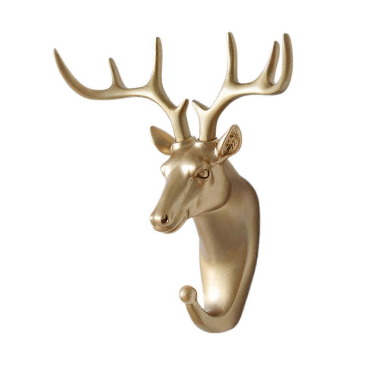 Wall Mounted Hooks Animal Head Rack Coat Caps Wall Hanger A