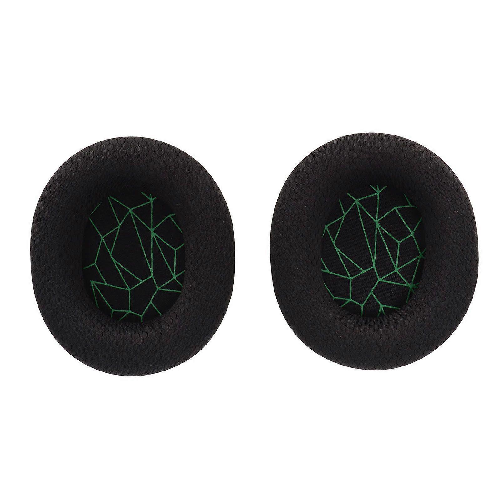 Headphone Ear Pad Replacement Upgraded High Elasticity Ear Cushion Pads for SteelSeries Arctis 3/5/7 Green Silk