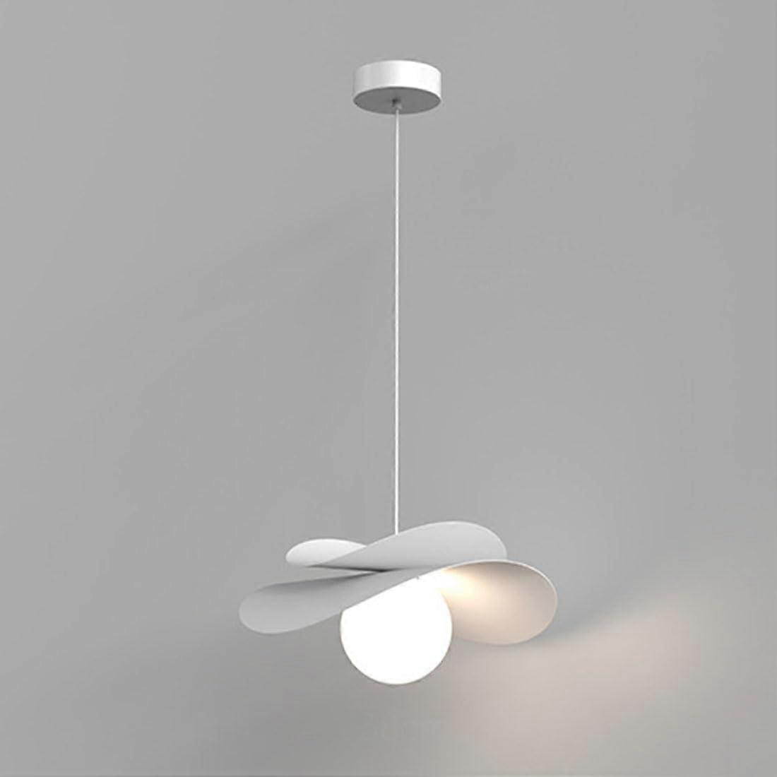 Chandelier Modern Cream Wind Flower Ceiling Light For Small Dining Rooms, Grey Finish, Restaurant And Bar Lighting