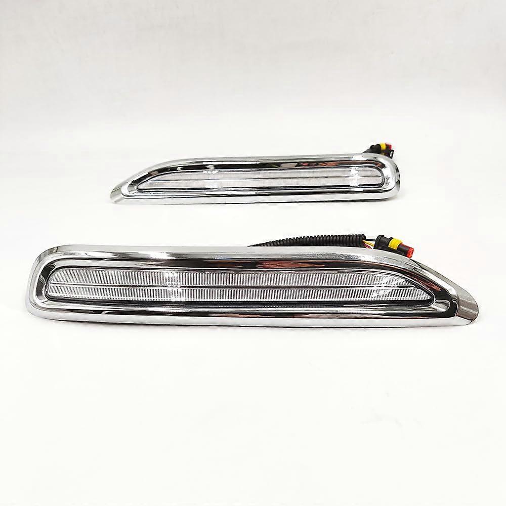 Car LED Daytime Running Light 2 Pack For Lexus RX300 RX330 1998-2002 White Fog Lamp DRL Turn Signal